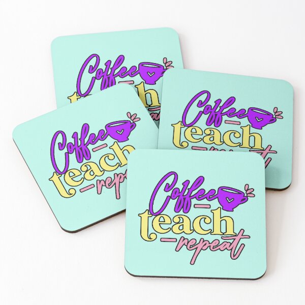 Item preview, Coffee Teach Repeat Teacher Life Gift Teacher Aesthetic designed and sold by AstronautMerch.