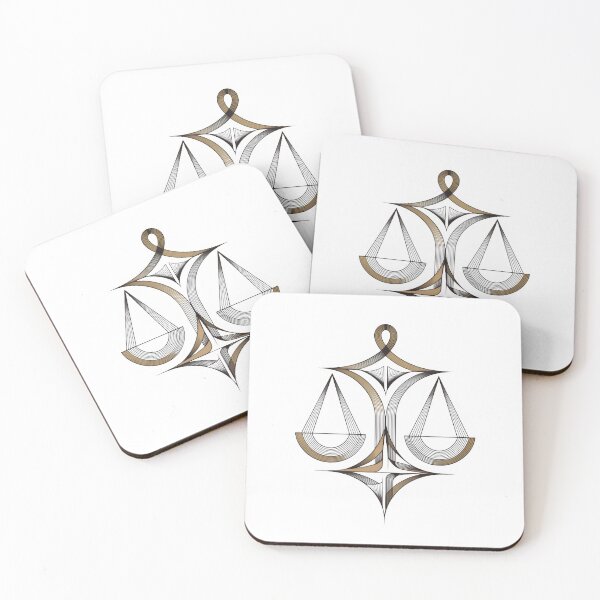 Item preview, Modern Scales of Justice Badge - Minimalist Criminology & Law Art designed and sold by StudioAlpha2026.