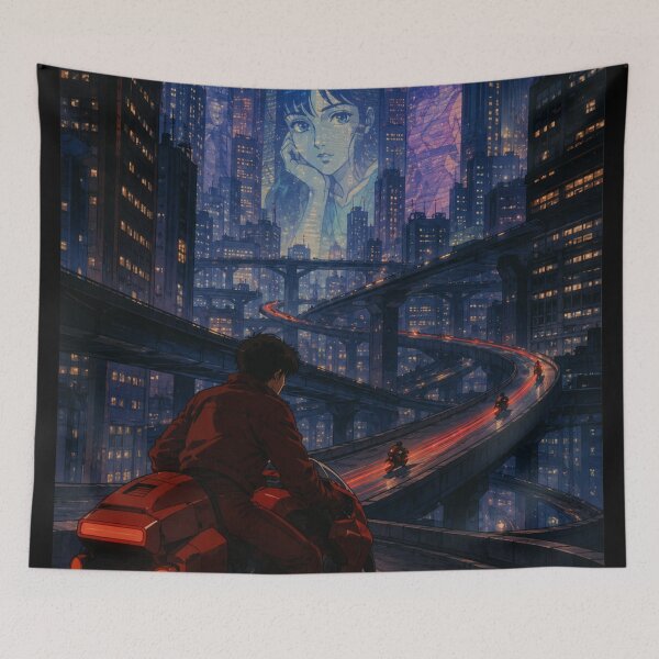 Item preview, Highway Skyline - Cyberpunk Anime designed and sold by bapupa.