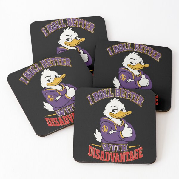 Item preview, I Roll Better With Disadvantage Funny Duck RPG Gamer designed and sold by TeeTimeTreasure.