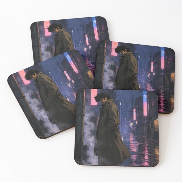 Item preview, Neon Rain Alley - Cyberpunk Anime designed and sold by bapupa.