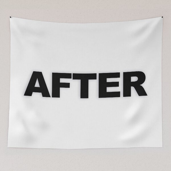 Item preview, AFTER — Black Minimal Bold Type Statement designed and sold by WORDPAUSE.