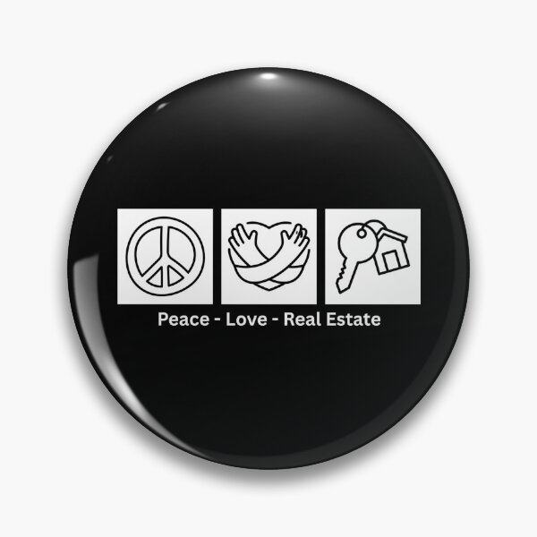 Item preview, Peace Love Real Estate designed and sold by Dondonmart.