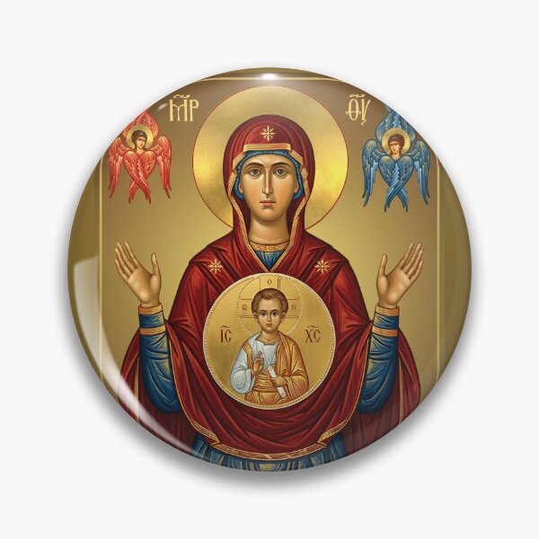Item preview, icon Our Lady of the Sign,  Mother of God, Virgin Mary, orthodox icon designed and sold by orthodox-icon.