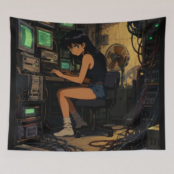 Item preview, The Data Haven - Cyberpunk Anime designed and sold by bapupa.