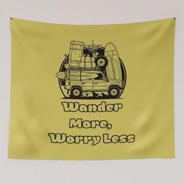 Item preview, Wander more, worry less designed and sold by WearFine.