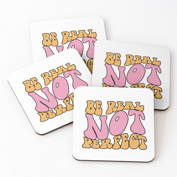 Item preview, BE REAL NOT PERFECT - Motivational Retro Design | Original Gift designed and sold by AstronautMerch.