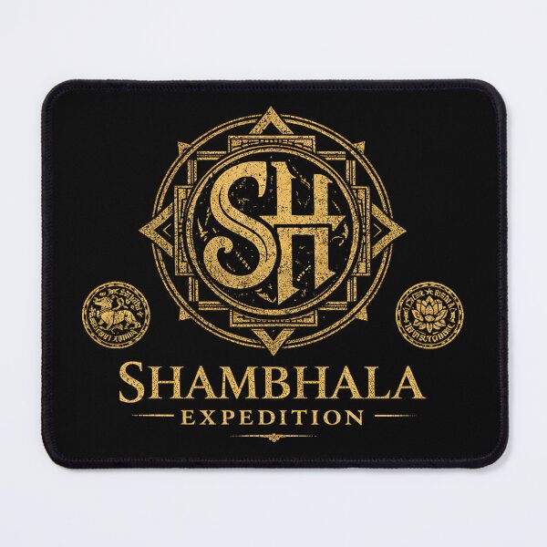 Item preview, Shambhala Hidden Kingdom Mythic Paradise designed and sold by Retr0Tshirts.