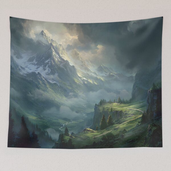 Item preview, Valley of the Dragon Mountains in the Clouds designed and sold by GrinGalore.