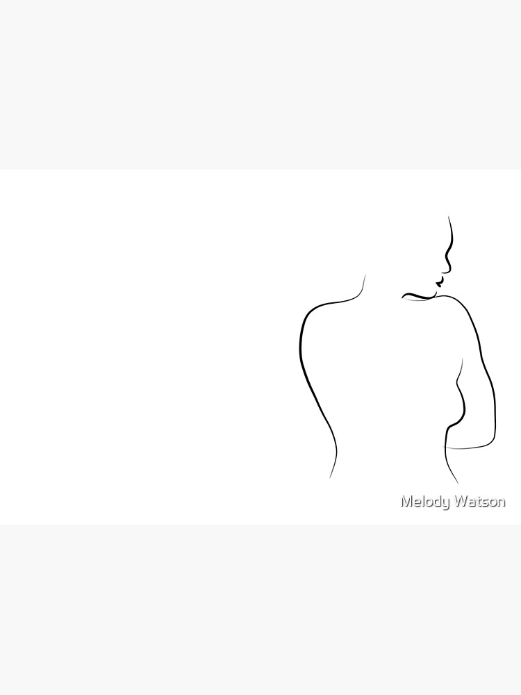 Line Drawing Of A Womans Back - Meet Mia by Odyanne