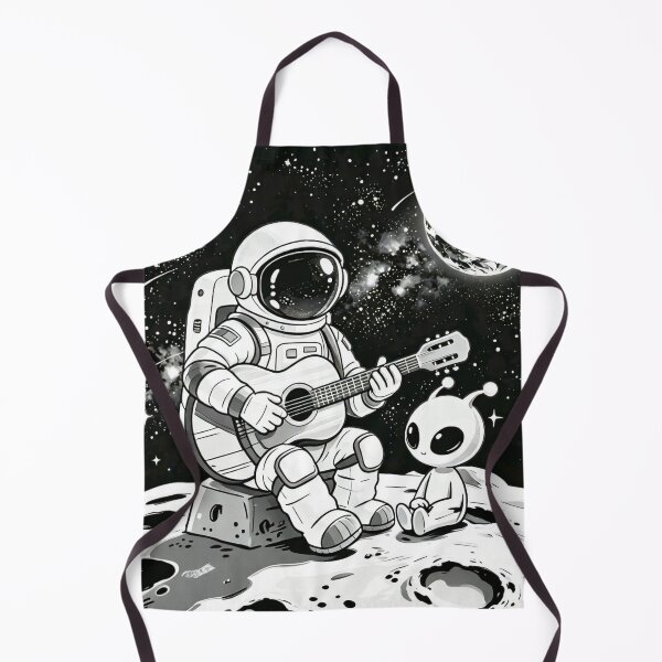 Item preview, Cosmic Jam Session – Astronaut Playing Guitar on Moon with Aliens designed and sold by TeyArtWork.