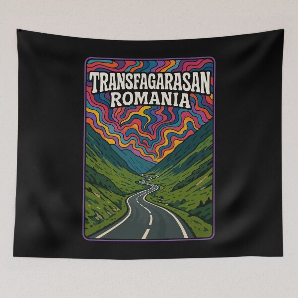 Item preview, Transfagarasan Highway Romania Trippy Travel designed and sold by TomFrontierArt.