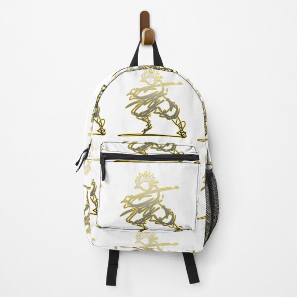 Item preview, Minimalist Samurai Stick Figure Neon Yellow Sword Fighter Sketch designed and sold by DesignArtist.ia.