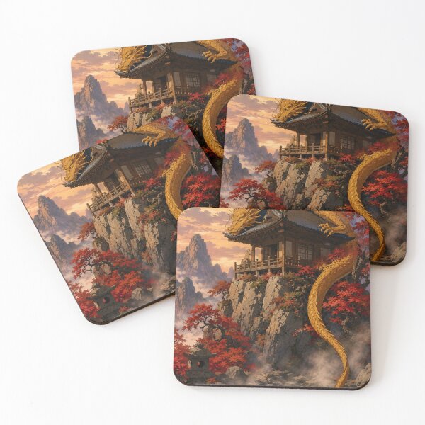Item preview, Dragon's Peak Shrine - Retro Fantasy Anime Aesthetic designed and sold by bapupa.