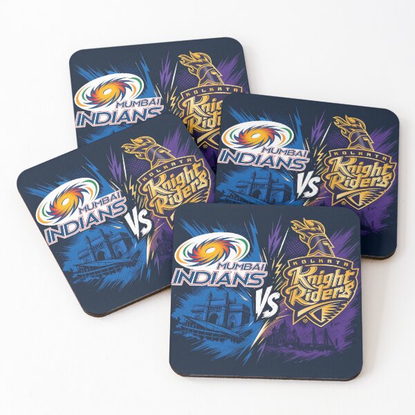 Item preview, Mumbai vs Kolkata – IPL Rivalry Battle Tee designed and sold by Crick-Art.
