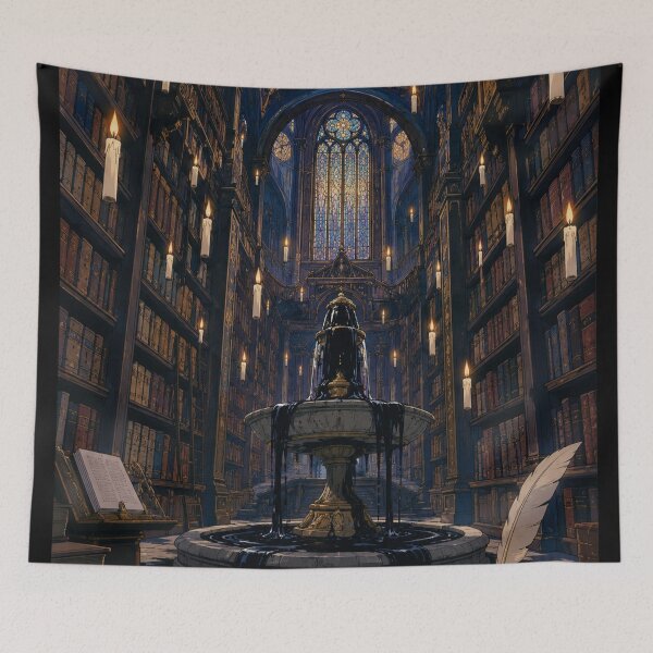 Item preview, The Ancient Library - Retro Fantasy Anime Aesthetic designed and sold by bapupa.