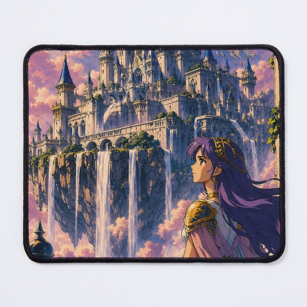 Item preview, The Floating Citadel - Retro Fantasy Anime Aesthetic designed and sold by bapupa.