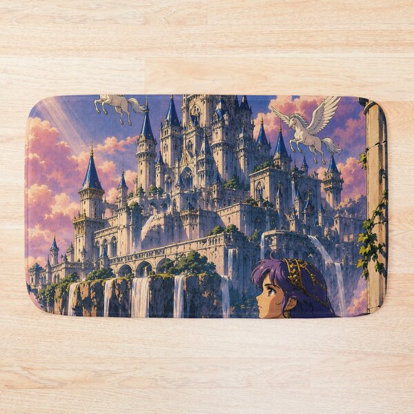 Item preview, The Floating Citadel - Retro Fantasy Anime Aesthetic designed and sold by bapupa.