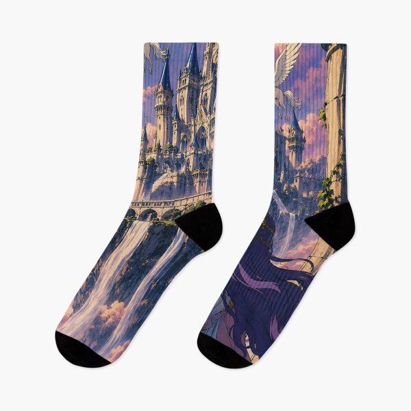 Item preview, The Floating Citadel - Retro Fantasy Anime Aesthetic designed and sold by bapupa.