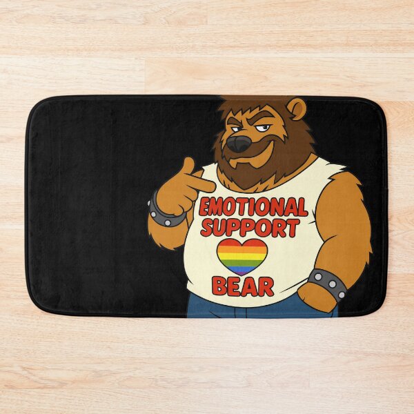 Item preview, Emotional Support Bear LGBTQ designed and sold by BlueBullBazaar.