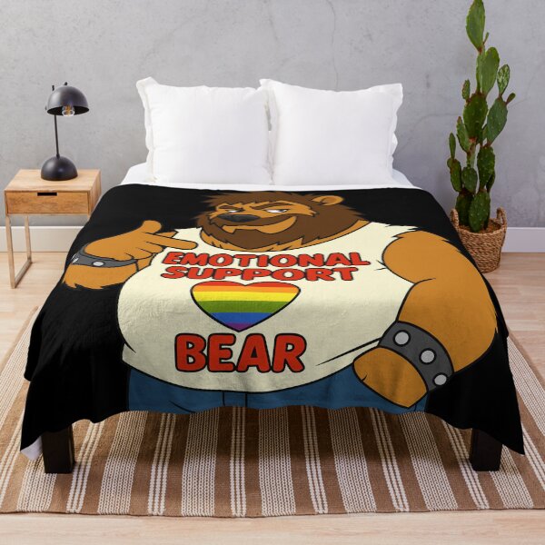Item preview, Emotional Support Bear LGBTQ designed and sold by BlueBullBazaar.
