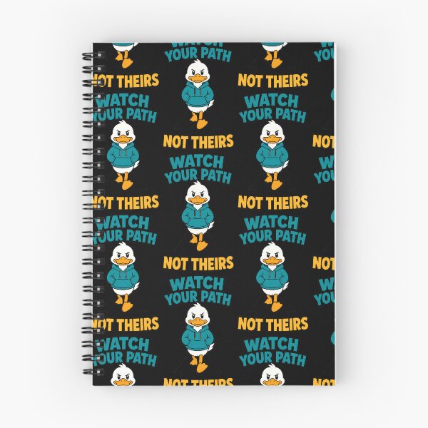 Item preview, Watch Your Path Not Theirs Funny Duck Motivation designed and sold by TeeTimeTreasure.