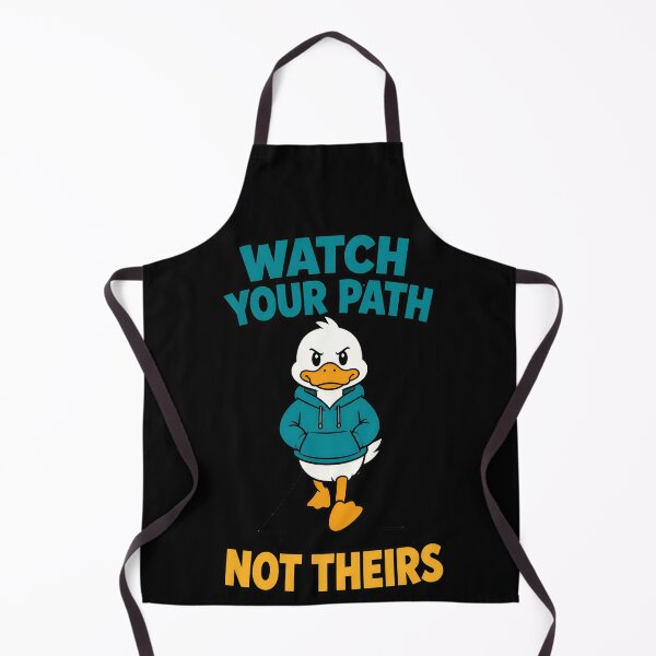 Item preview, Watch Your Path Not Theirs Funny Duck Motivation designed and sold by TeeTimeTreasure.
