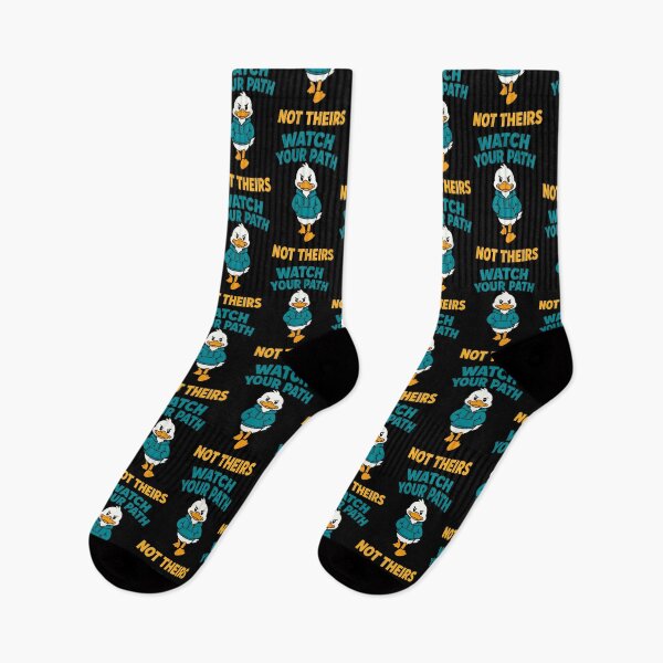 Item preview, Watch Your Path Not Theirs Funny Duck Motivation designed and sold by TeeTimeTreasure.