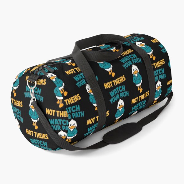Item preview, Watch Your Path Not Theirs Funny Duck Motivation designed and sold by TeeTimeTreasure.