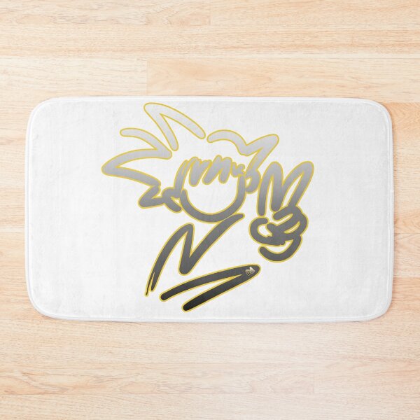 Item preview, Peace Sign Stick Figure Neon Yellow Outline Minimalist Anime Sketch designed and sold by DesignArtist.ia.