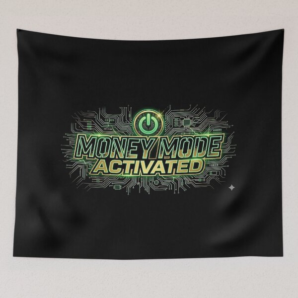 Item preview, Money Mode Activated T-Shirt | Cyberpunk Entrepreneur Wealth Mindset designed and sold by 无限丰富.
