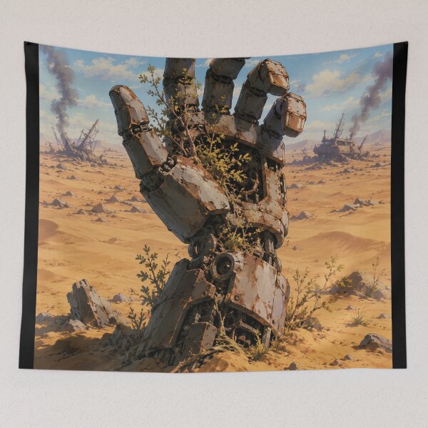 Item preview, Desert Scrapyard - Retro Mecha Anime designed and sold by bapupa.
