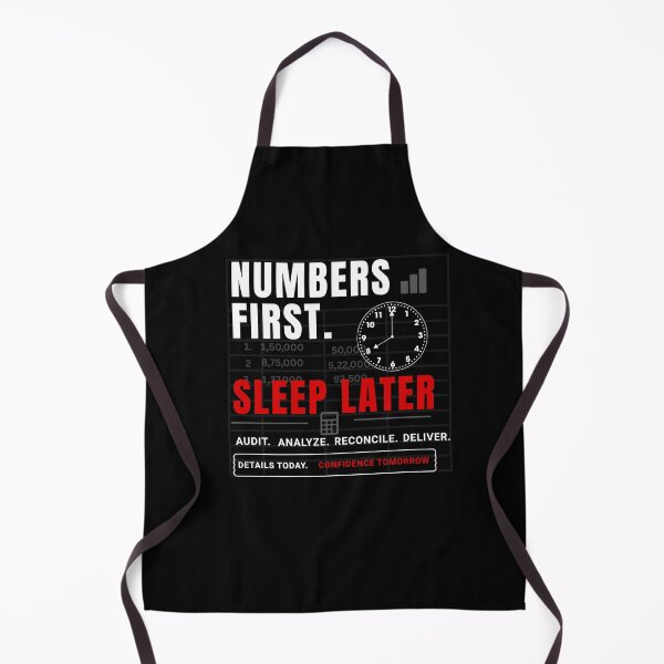 Item preview, Numbers First Sleep Later Funny Accounting Audit Humor Design designed and sold by FCA SIR MERCH .