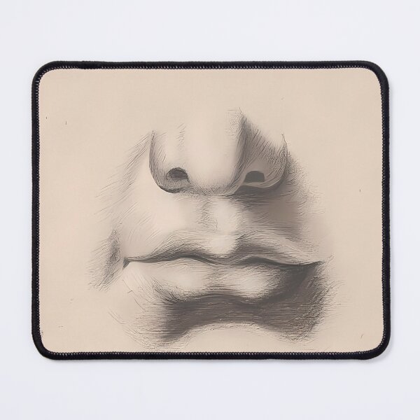 Item preview, Mouth And Nose Drawing | Anatomy Art designed and sold by GammaRay.