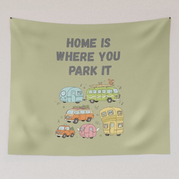 Item preview, Home is where you park it Funny designed and sold by WearFine.