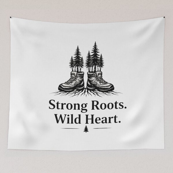 Item preview, Strong Roots Wild Heart Hiking designed and sold by LayercraftArt.