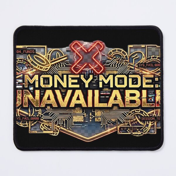 Item preview, Money Mode Unavailable T-Shirt | Funny Cyberpunk Dark Humor Gift designed and sold by 无限丰富.
