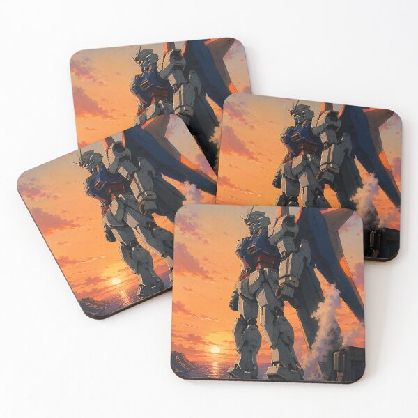 Item preview, Plataforma de lanzamiento al atardecer - Anime mecha retro designed and sold by bapupa.