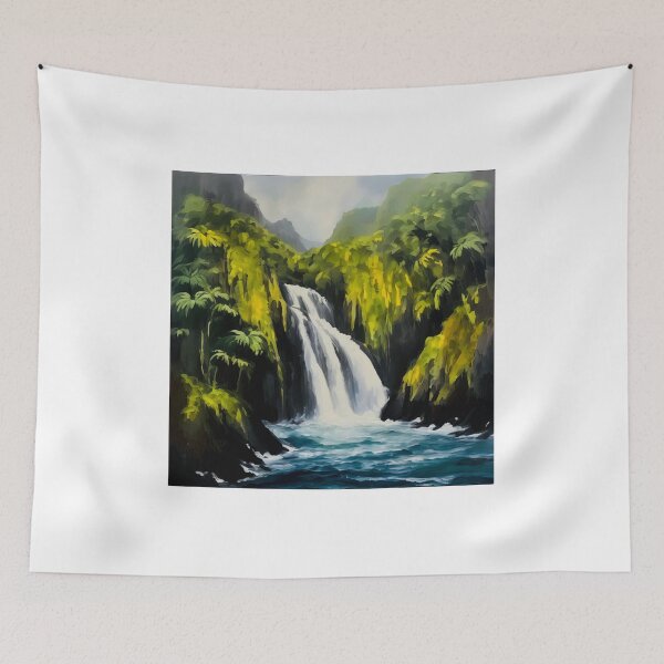 Item preview, Idyllic waterfall designed and sold by Island Art Studios.