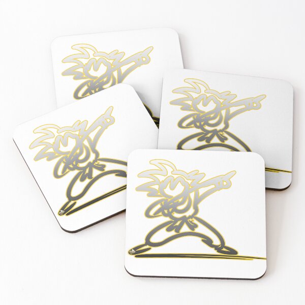 Item preview, Minimalist Super Saiyan Stick Figure Neon Yellow Charging Attack Sketch designed and sold by DesignArtist.ia.