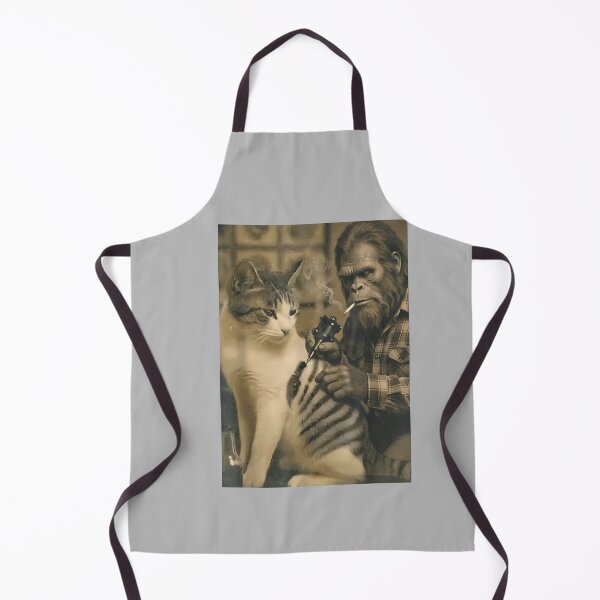 Item preview, Vintage Cat Tattoo Inked Bigfoot Sasquatch Artist Funny Meme designed and sold by mjohnson9.
