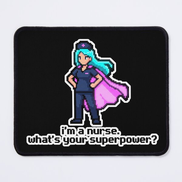 Item preview, Nurse Superpower Gaming Sticker - Retro Pixel Anime Art for Healthcare Workers designed and sold by Osmose-Studio.