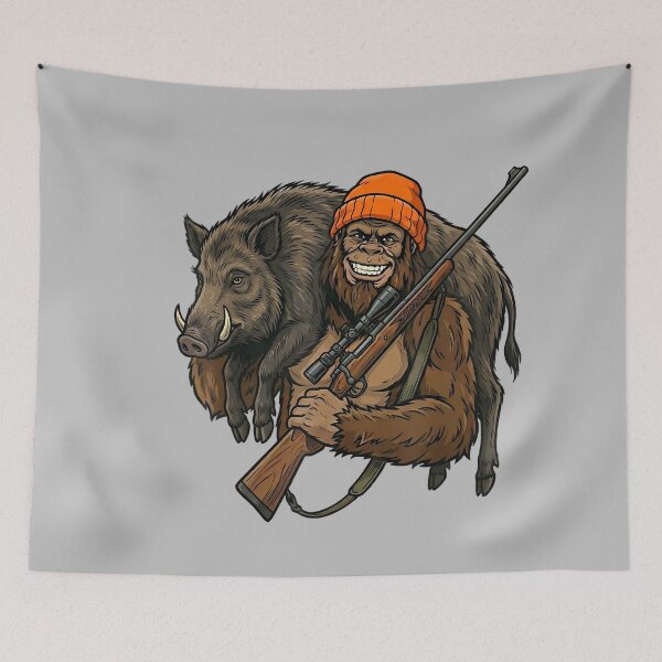 Item preview, Wild Boar Hunting Bigfoot Sasquatch Hunter Deer Season designed and sold by mjohnson9.