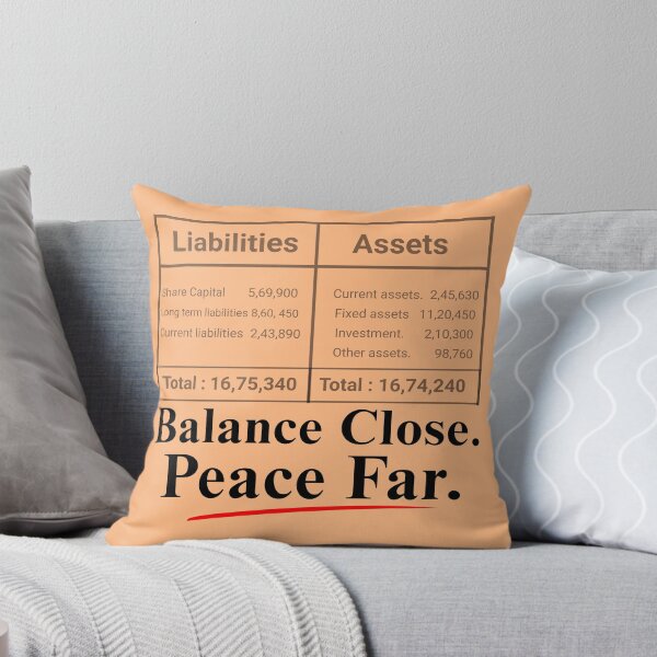Item preview, Balance Close Peace Far Funny Accounting Stress Humor Design designed and sold by FCA SIR MERCH .