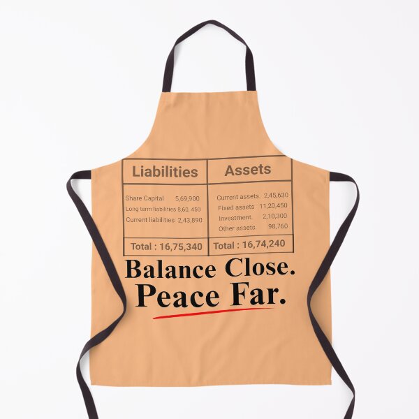Item preview, Balance Close Peace Far Funny Accounting Stress Humor Design designed and sold by FCA SIR MERCH .