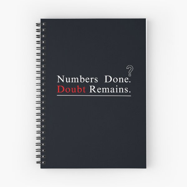 Item preview, Numbers Done Doubt Remains Funny Accounting Audit Humor Gift Design designed and sold by FCA SIR MERCH .