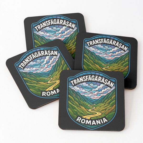 Item preview, Transfagarasan Highway Romania Stained Glass Art Travel designed and sold by TomFrontierArt.