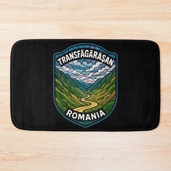 Item preview, Transfagarasan Highway Romania Stained Glass Art Travel designed and sold by TomFrontierArt.