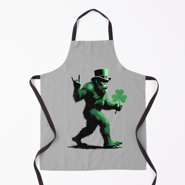 Item preview, Women's St Patricks Day Bigfoot Rock Sasquatch Leprechaun Shamrock V-Neck designed and sold by mjohnson9.