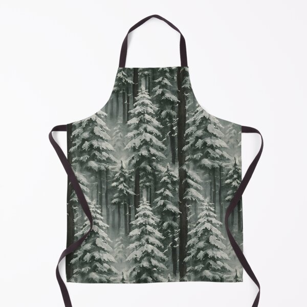 Item preview, Snow Covered Evergreen Trees Winter Pattern designed and sold by PandaTShirtShop.